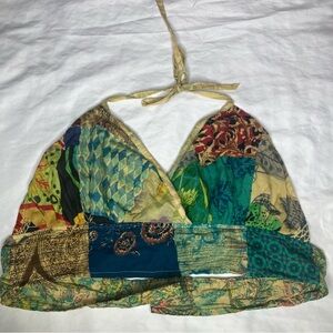 VINI patchwork halter top